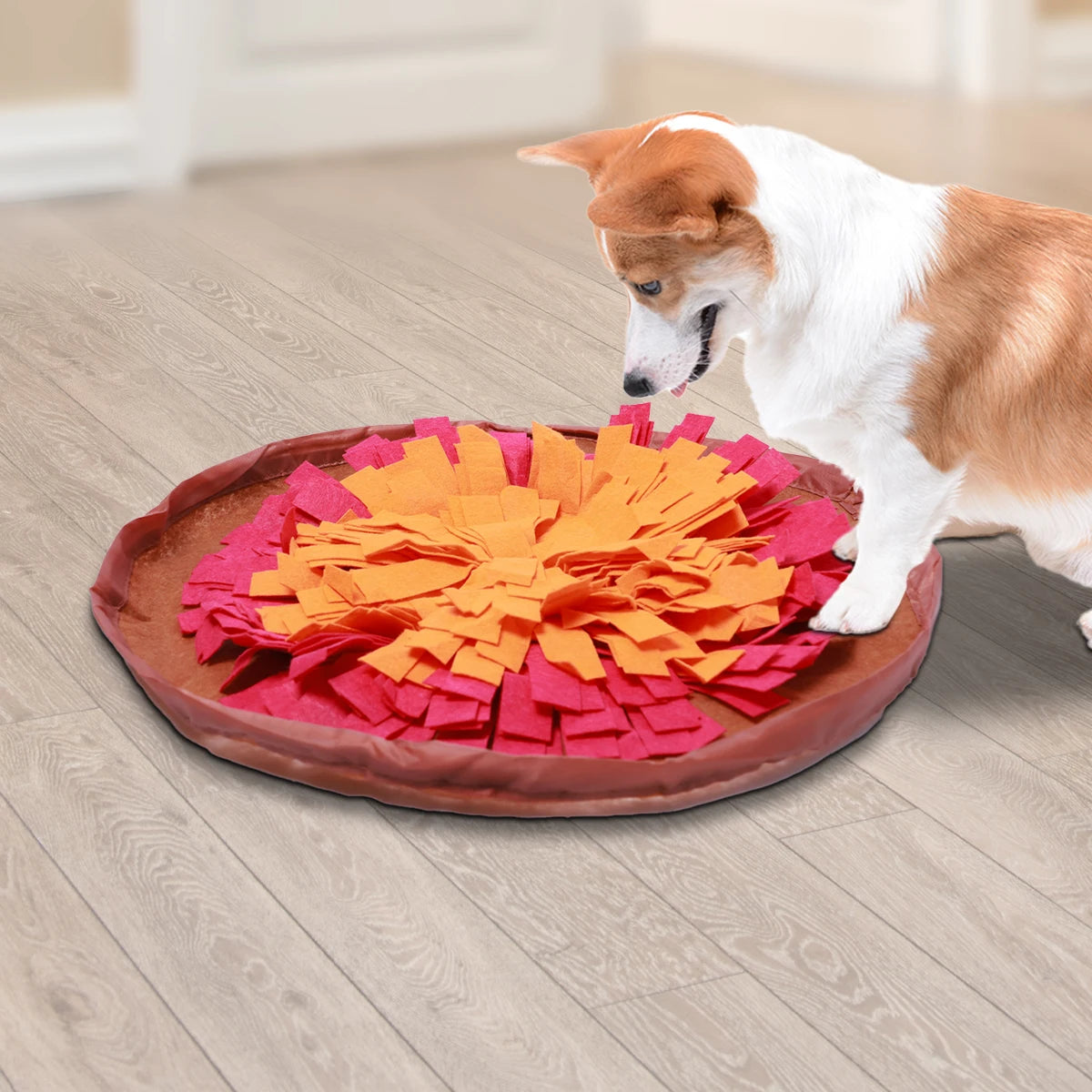 All-season Dog Sniffing Mat, Retractable Packaging, Helps Train the Sense Of Smell.