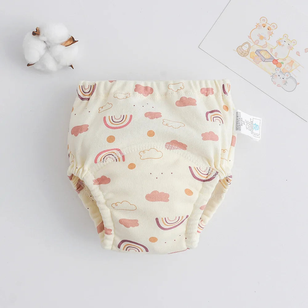 Cotton Baby Training Pants for Kids Diaper Waterproof Underwear Infant Panties Washable Boys Girl Cloth Diapers Reusable Nappies