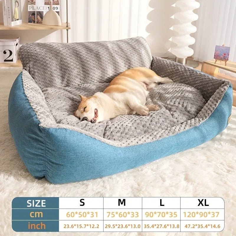 I YAN XXL dog sofa bed in soft, comfortable material, 47x37 inches, perfect for all seasons, ideal for large dogs.