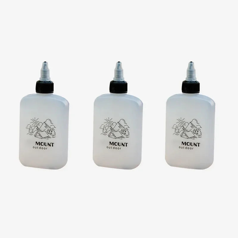 1/3Pcs 120ml Outdoor BBQ Seasoning Bottle Oil Dispenser Bottle Condiment Container Seasoning Squeeze Bottle for Camping Supplies