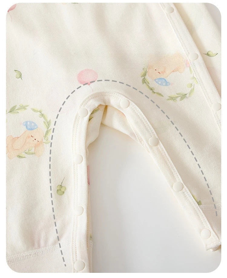 Cute Animal Print Baby Jumpsuit | Soft Cotton Romper for Newborns 0-18M - I YAN