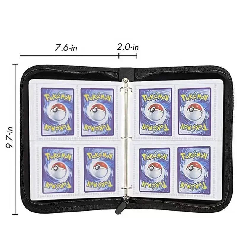 I YAN Demon Hunters card album binder with 400 pockets, PU zipper holder for storing collectible cards, stationery accessory