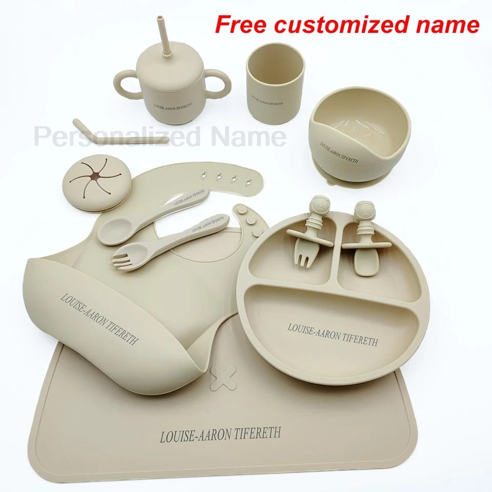 Silicone Baby Feeding Set 10 Pcs – BPA Free Kids Tableware - I YAN