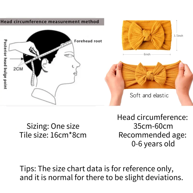 1Pcs Newborn Baby Headband For Girls Elastic Knit Children Turban Baby Bows Soft Nylon Kids Headwear Hair Accessories 32 Colors