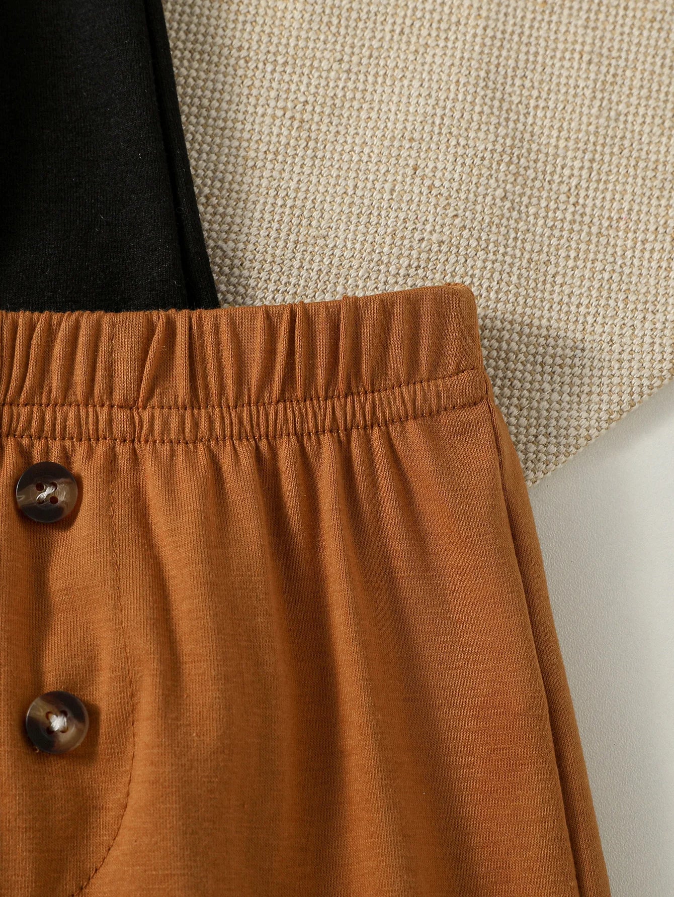 4Pcs All Seasons Infant Baby Boy Girls Unisex Clothes Solid Color Pants Button Trousers For Newborn 0-1Y