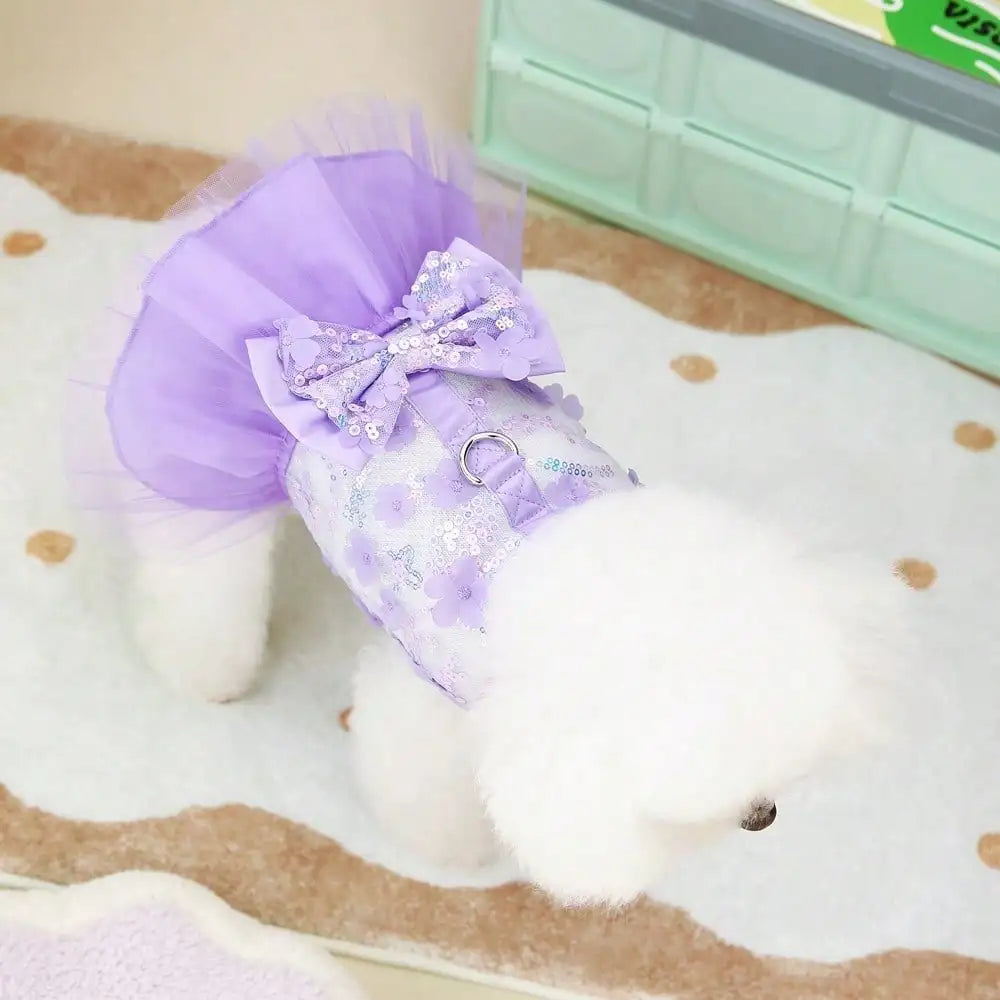 Striped Print Princess Pet Dress Breathable Sunscreen Outfit Spring Summer Collection Universal Skirt For Puppies Cats Small Pets Soft Cool Daily Holiday Cute Pet Costume Gift