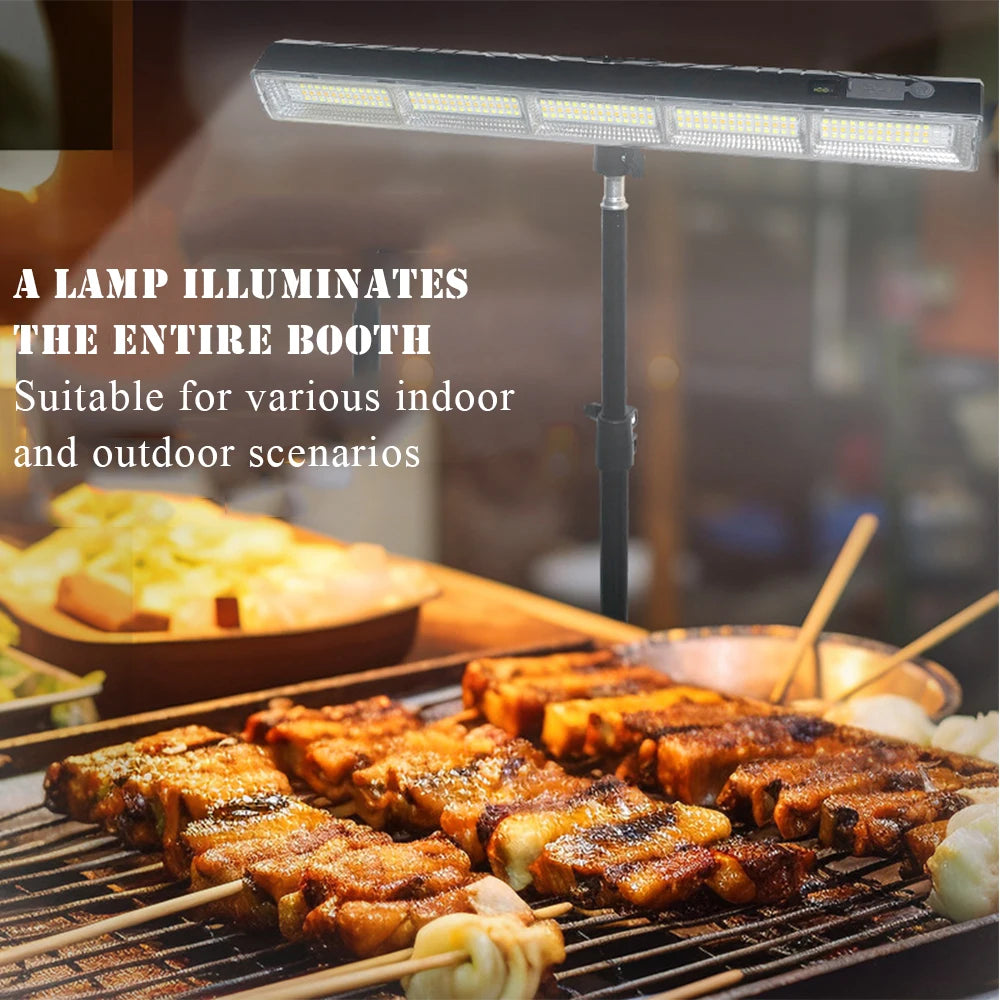 22/31/41cm Portable Camping Lamp Rechargeable Night Market Light High Brightness LED Magnetic Lamp Tube Outdoor Camping Lighting