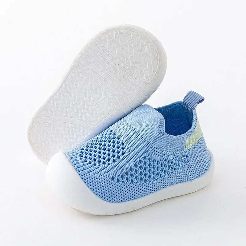 Toddler Slip-On Sneakers – Breathable Knitted Kids Casual Shoes for Boys & Girls (0 Months–4 Years) - I YAN