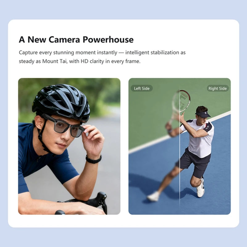 OPPO 4K HD AI Smart Glasses Photochromic Multifunction Bluetooth Calling Photo ChatGPT Music Control Translation Sunglasses NEW