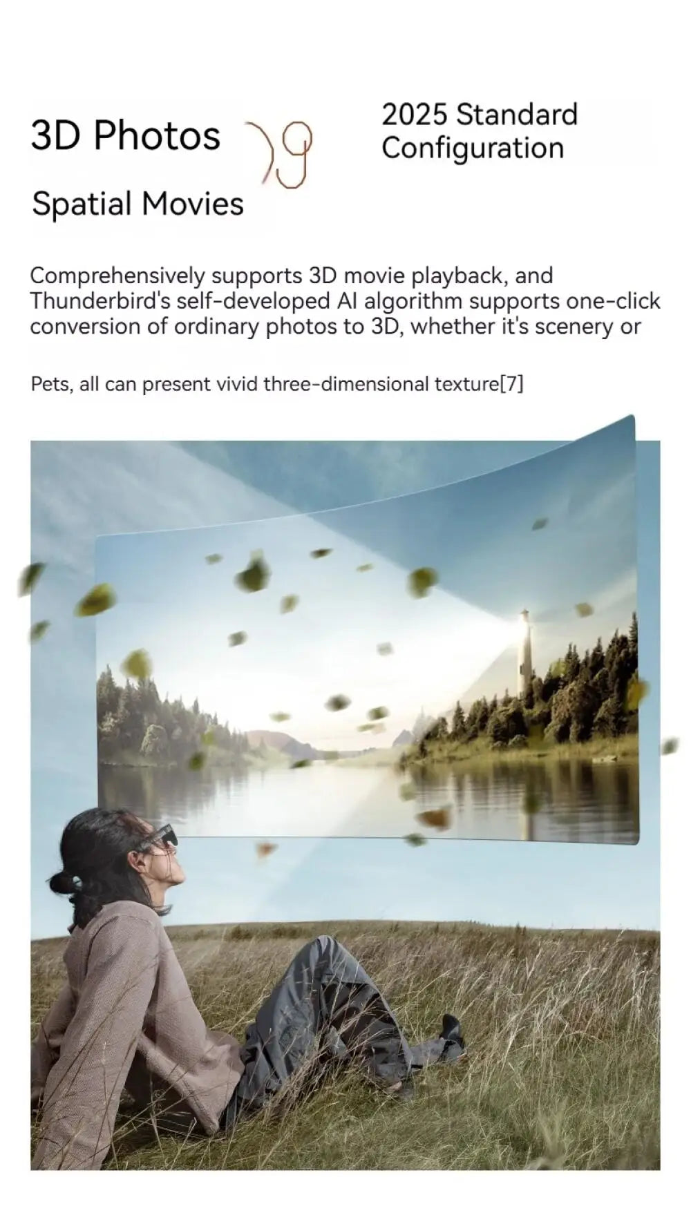  Rayneo Air 4 Pro 3G AR ai vr Glasses IPX-5 Waterproof 4K Video Capture Sound, HDR10 Display, 135" Virtual Screen 3