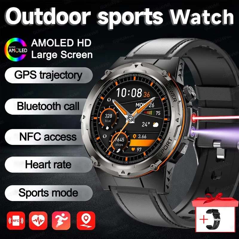 NEW Top Popular Outdoors GPS tracker Sports Smart Watch Men 500mAh NFC HD Call IP68 depth waterproof Smart Watch T-REX3 Men