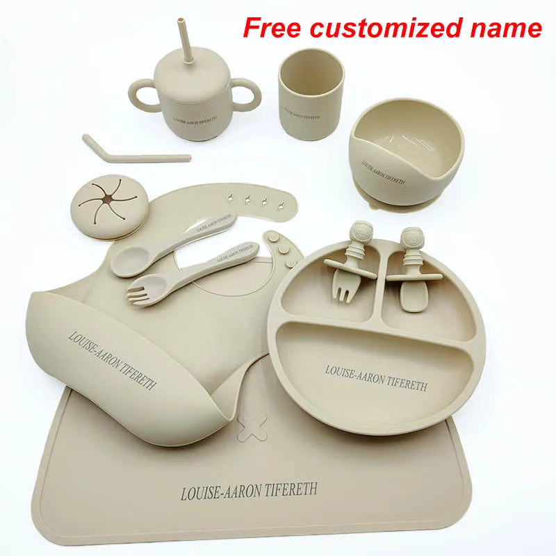 Silicone Baby Feeding Set 10 Pcs – BPA Free Kids Tableware - I YAN