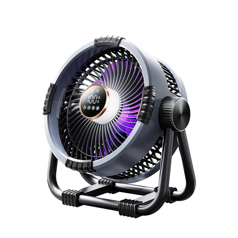 6 in 1 Desktop Fan 20000mAh Outdoor Camping Fan Air Circulator 4 Speed Adjustment Wireless Tent Ceiling Fan