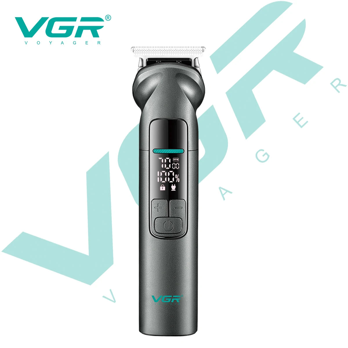VGR 6-in-1 Multi functional Hair Trimming Set Men's Hair Clipper Shaver Ear and Nose Hair Private Hair Removal Device V-096