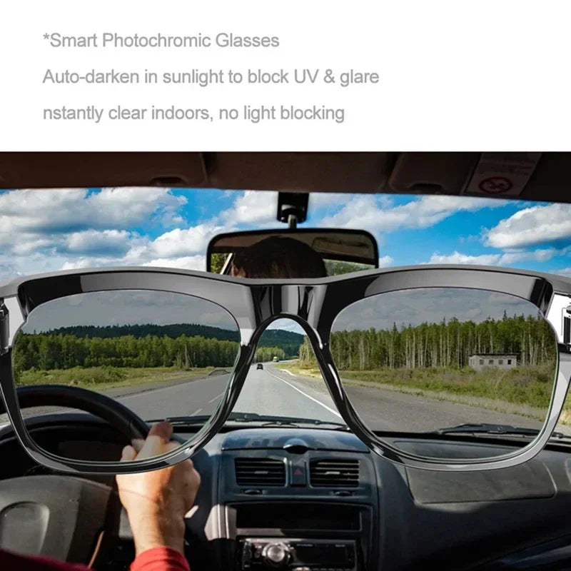 Lenovo 8K 4K AI HD Shooting Smart Glasses Multifunctional Camera Bluetooth Call Music VoicePlayer Translate Photochromic Glasses