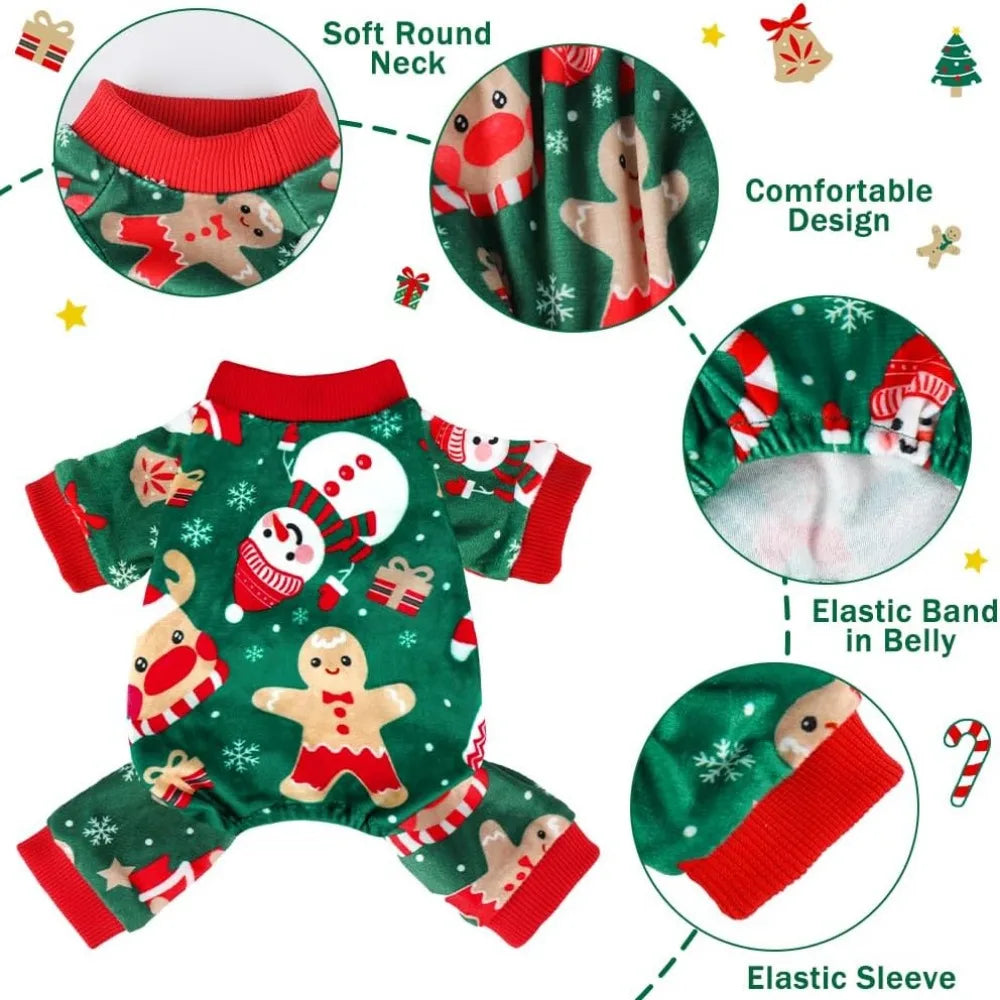 Cozy Velvet Pajamas for Dogs: Perfect Holiday Outfit for Winter