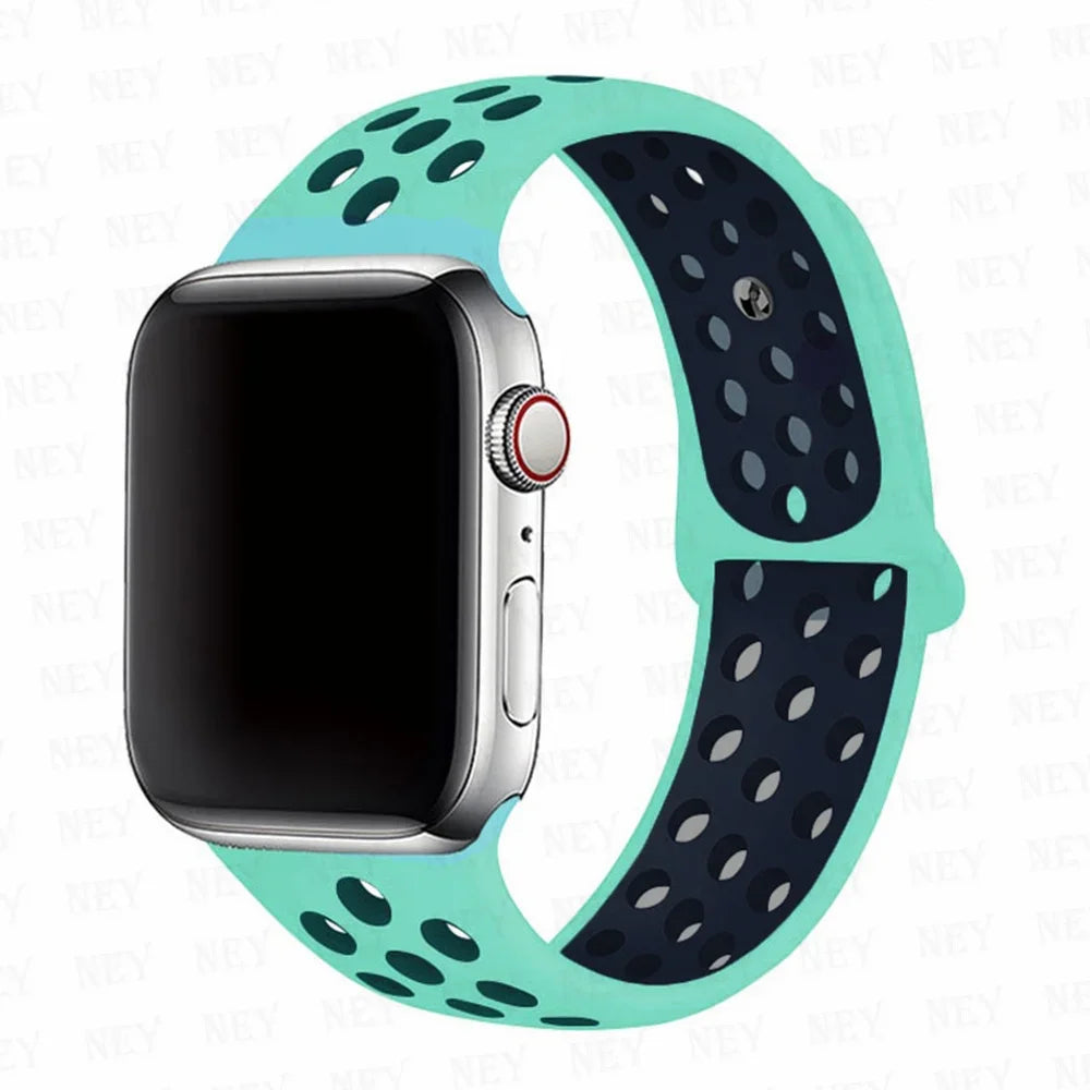 Sport strap For Apple Watch Band Ultra 49mm 44mm 45mm 38/40mm/41mm Silicone Pride Bracelet correa iWatch Series 8 7 6 4 5 3 9 SE
