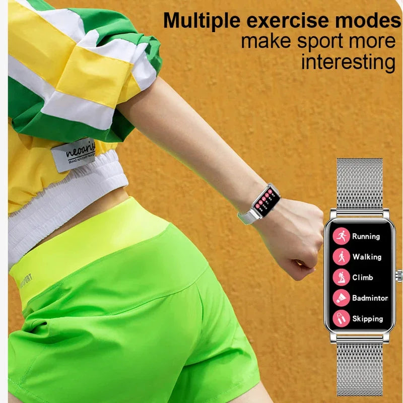 Women's Luxury Smartwatches Connect Phone Interactive Music Full Touch Smart Watches Weather Reminder Custom Wallpaper Smartband
