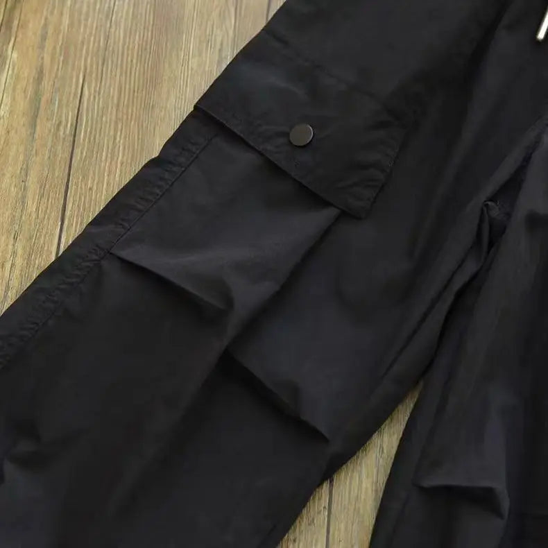 Autumn Clothes Fashionable Kids Cargo Joggers Elastic Ankle Pants Casual Trousers Light Breathable Summer Trendy Outfit