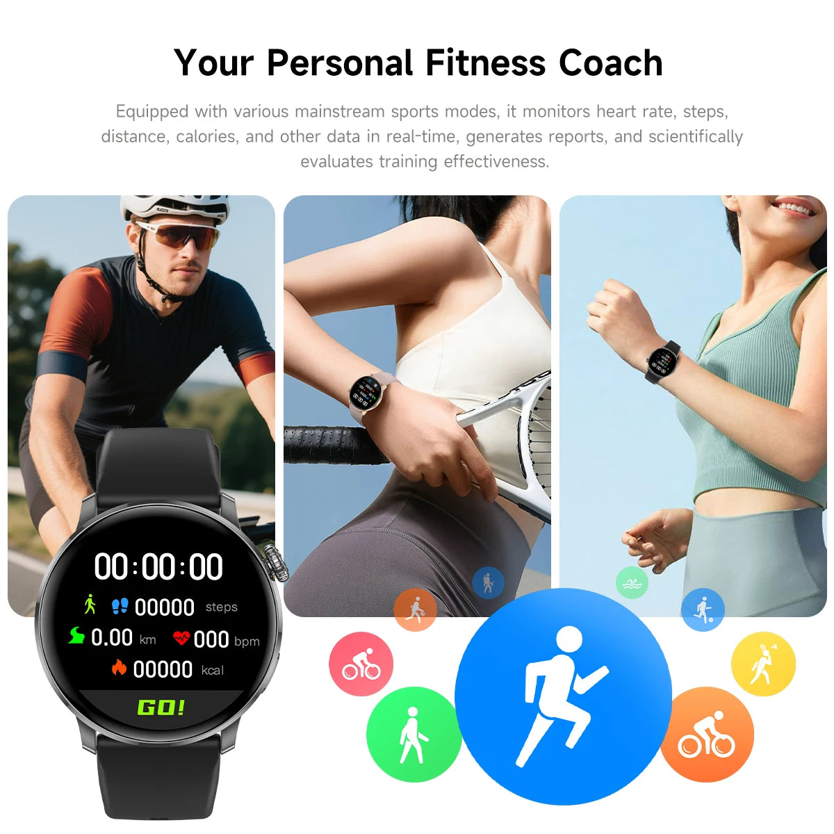 2026New Lady women Fashion Smart Watch Bluetooth Call Blood oxygen Health GPS Sport Outdoor Smartwatch for Women AMOLED Screen