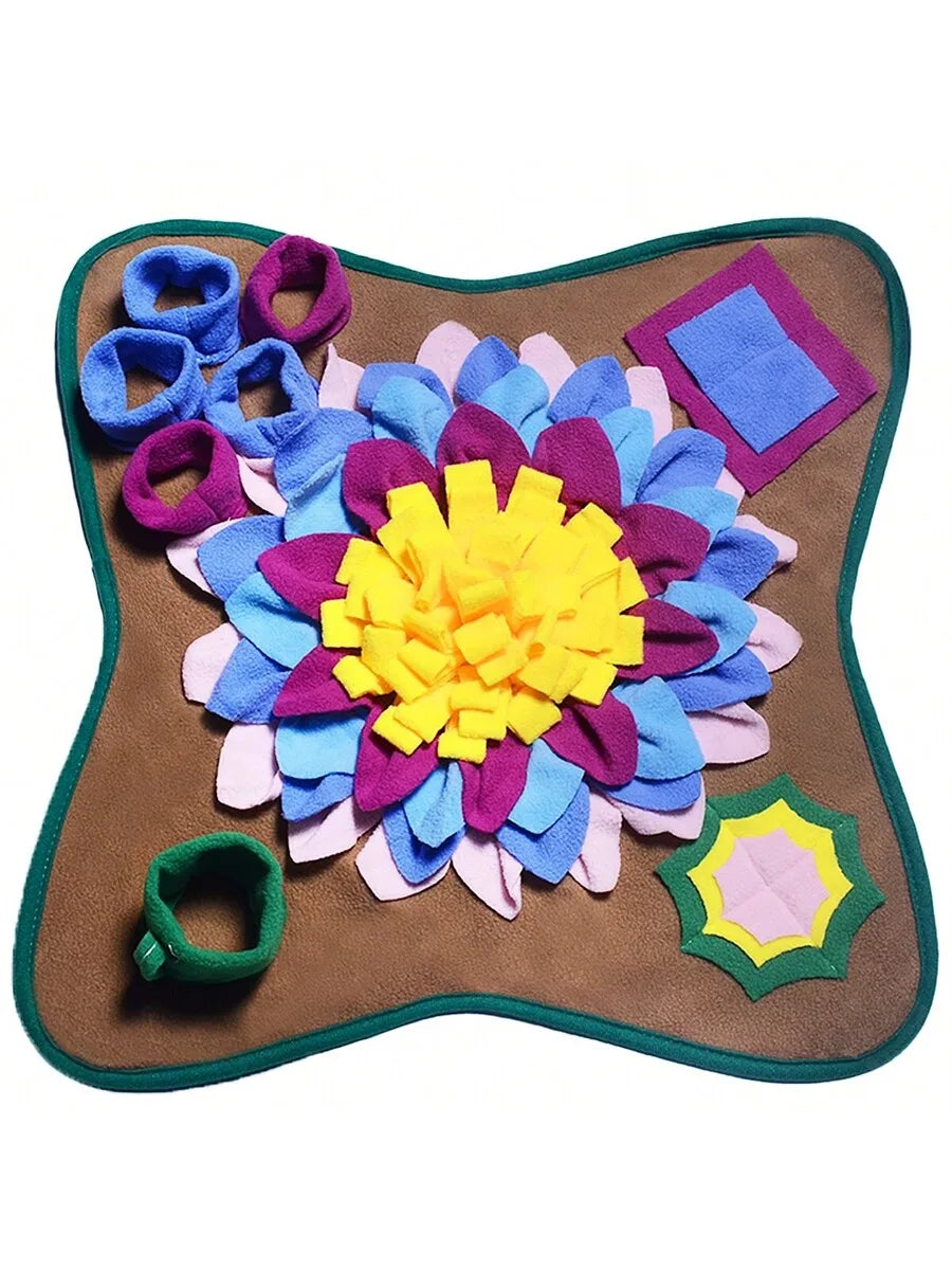 1 Pc Pet Snuffle Mat, Dog Slow Feeding Mat, Pet Scent Training Mat