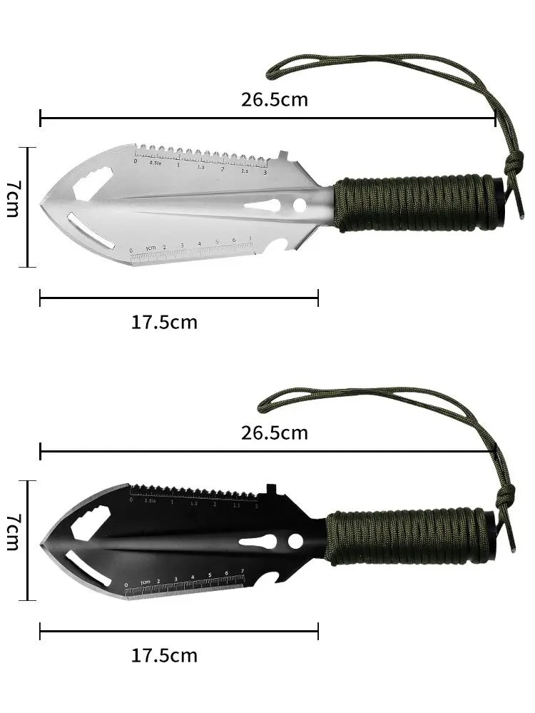 NEW Camping Portable Engineer Shovel, Field Survival Tools, Outdoor Stainless Steel Multi-functional Small Tactical Hand Shovel