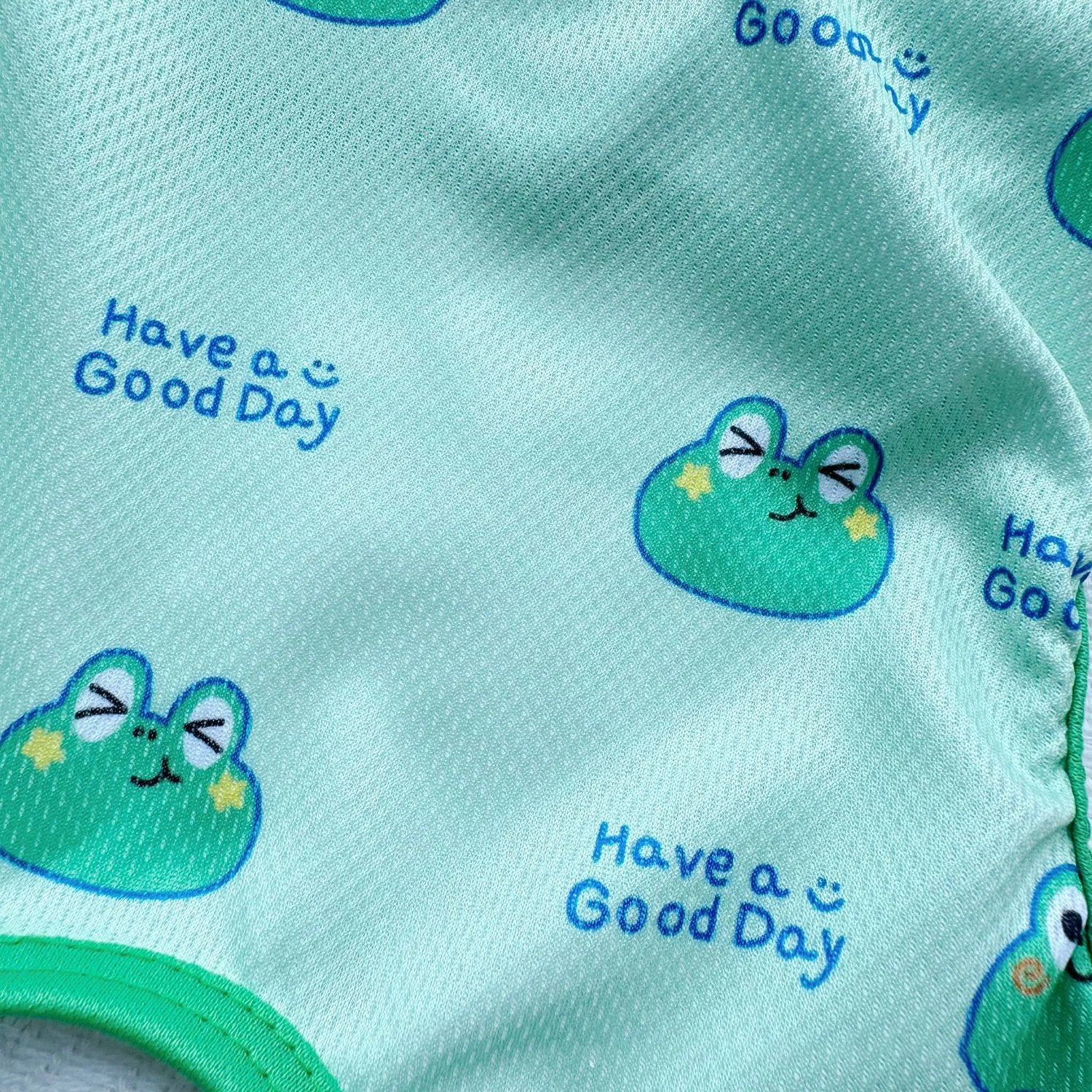 Pet Summer Clothes Frog Bear Unicorn Print Dog Jumpsuit Thin Breathable Mesh 4-Leg Pajamas Onesie Sun Protection Outfit