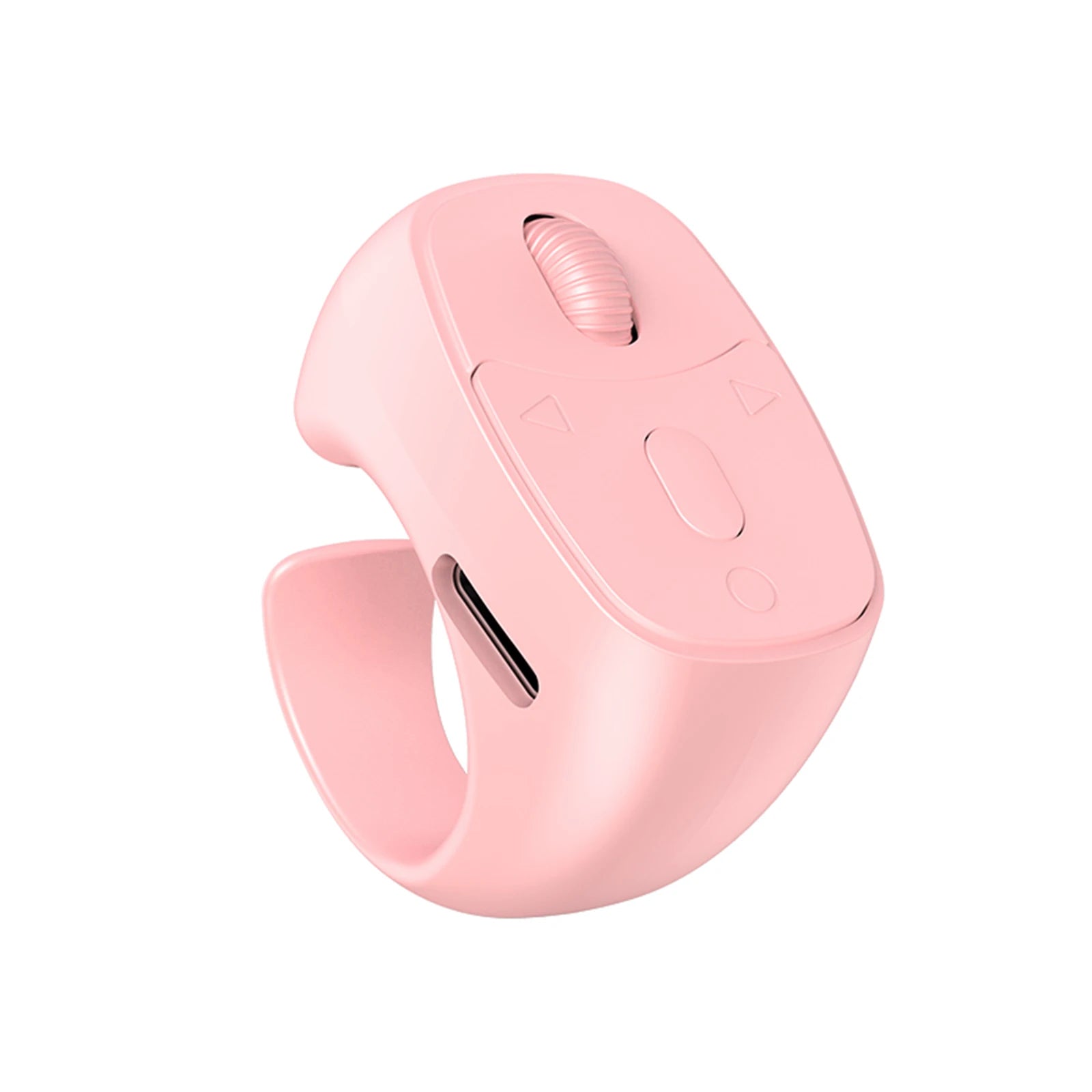 I YAN Bluetooth 5.3 finger ring remote control for wireless camera shutter and selfie, compact fingertip mouse in black