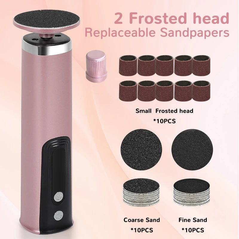 Foot Care Tool 2-in-1 Foot and Hand Electric Care Tools,Polish and Smooth,Shine Toenails Electric Callus Remover Pedicure File