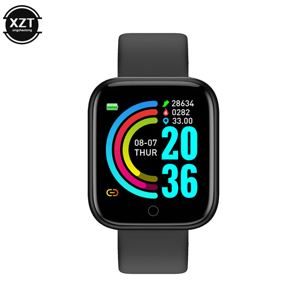 I YAN Y68 color screen sport watch with pedometer, heart rate, blood pressure, fitness tracker, smartwatch for children and adults