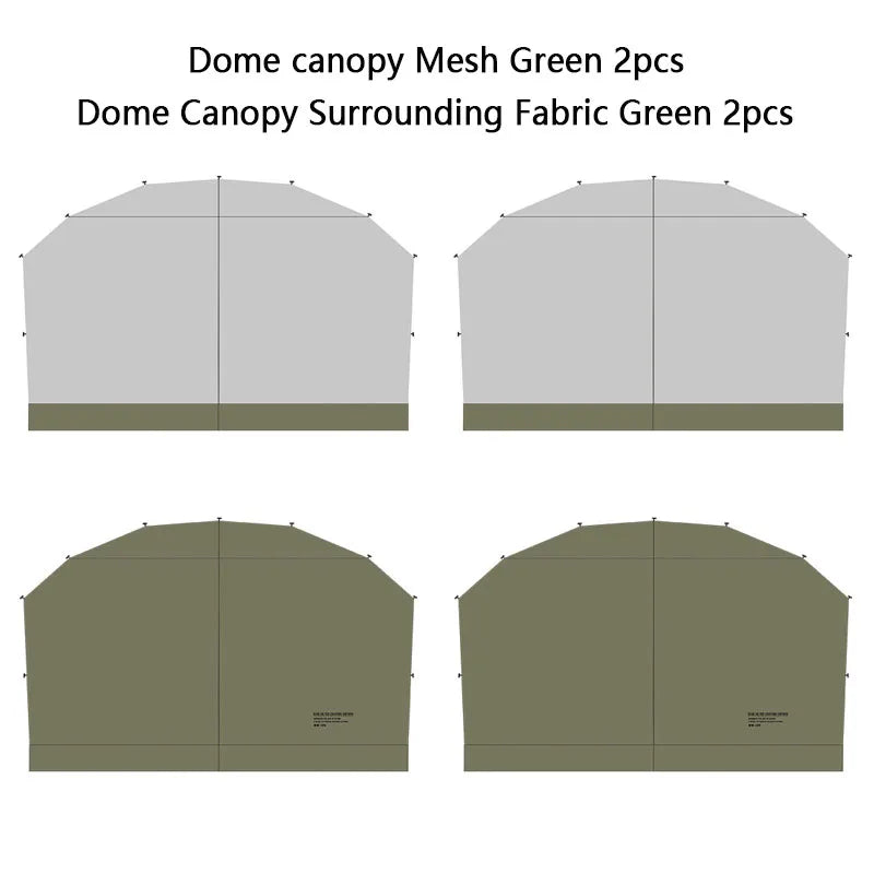 ShineTrip Outdoor Dome Tent Rainproof Sunproof Self Drive Waterproof Shade Coated Silver Canopy Camping Combination