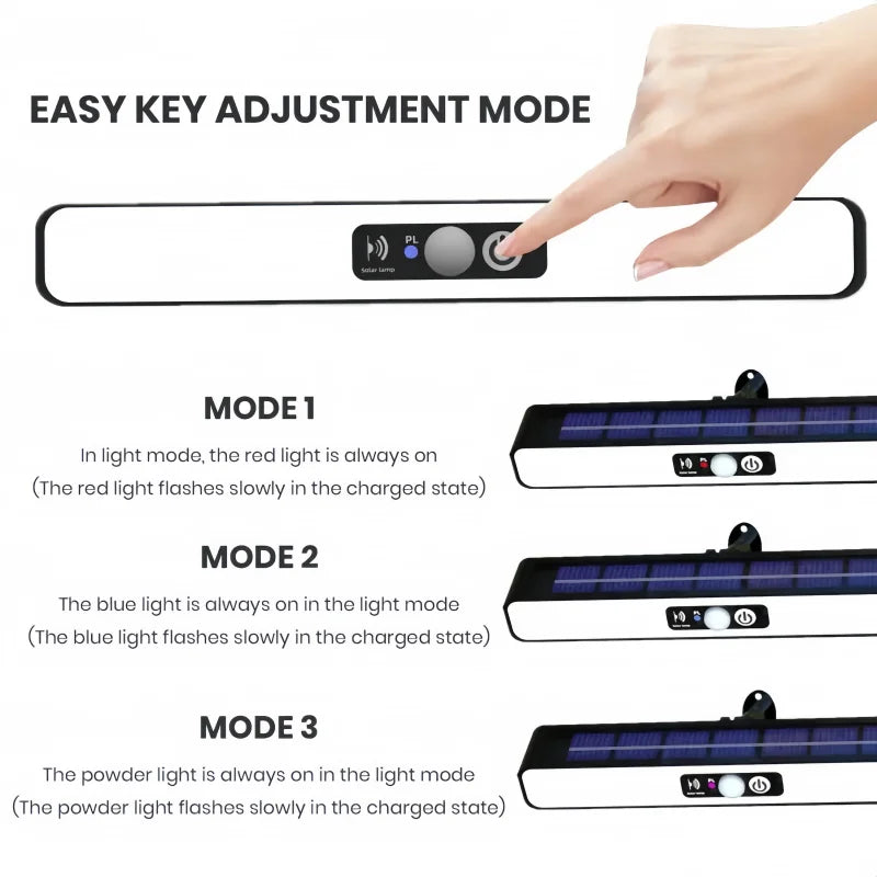 Outdoor Solar Garden Lights Waterproof Human Lnduction LED Landscape Lamp Camping Picnic Lighting Equipment