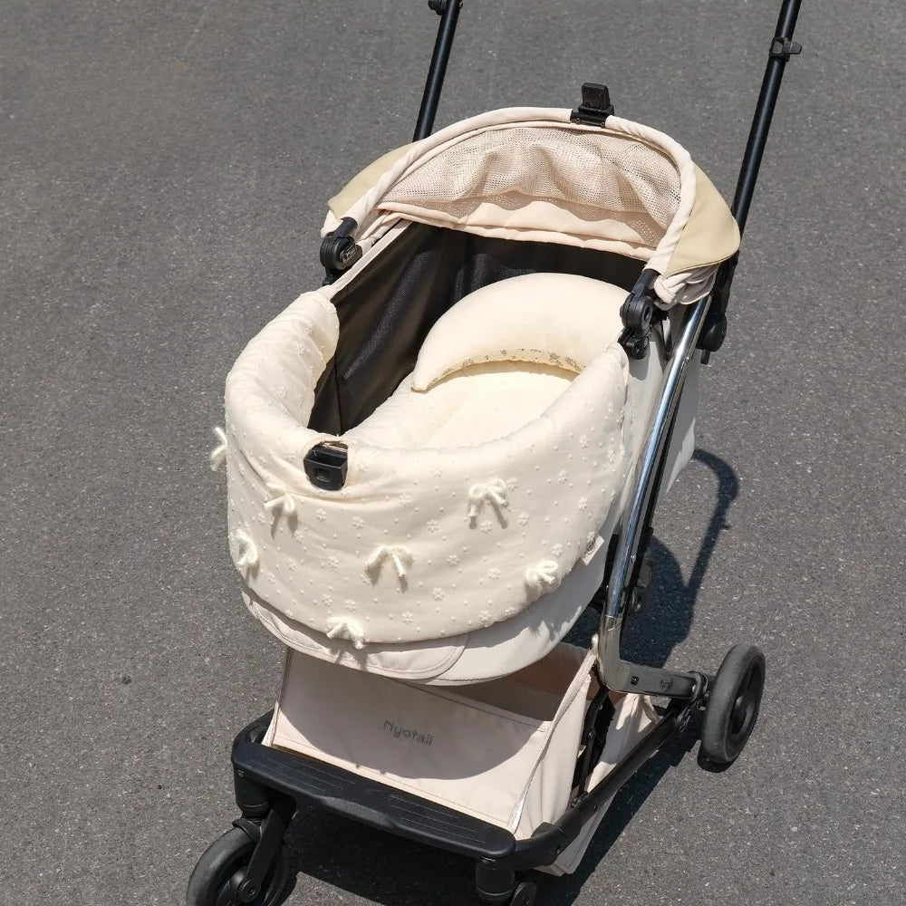 Chic Cushion Pad For Pet Stroller,Dog Stroller Cover With Mesh Breathable Design,Bring Your Puppy Big Comfort in Stroller