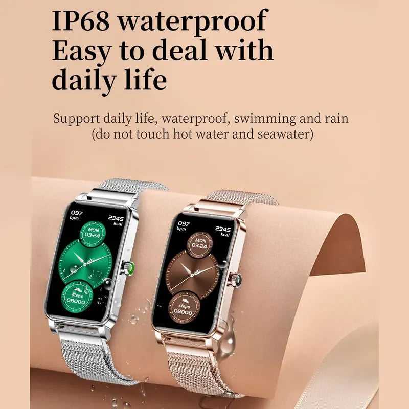 Women's Luxury Smartwatches Connect Phone Interactive Music Full Touch Smart Watches Weather Reminder Custom Wallpaper Smartband