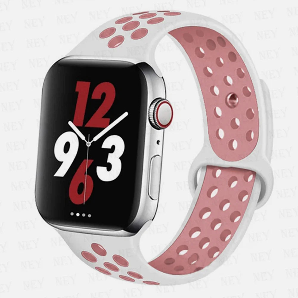Sport strap For Apple Watch Band Ultra 49mm 44mm 45mm 38/40mm/41mm Silicone Pride Bracelet correa iWatch Series 8 7 6 4 5 3 9 SE