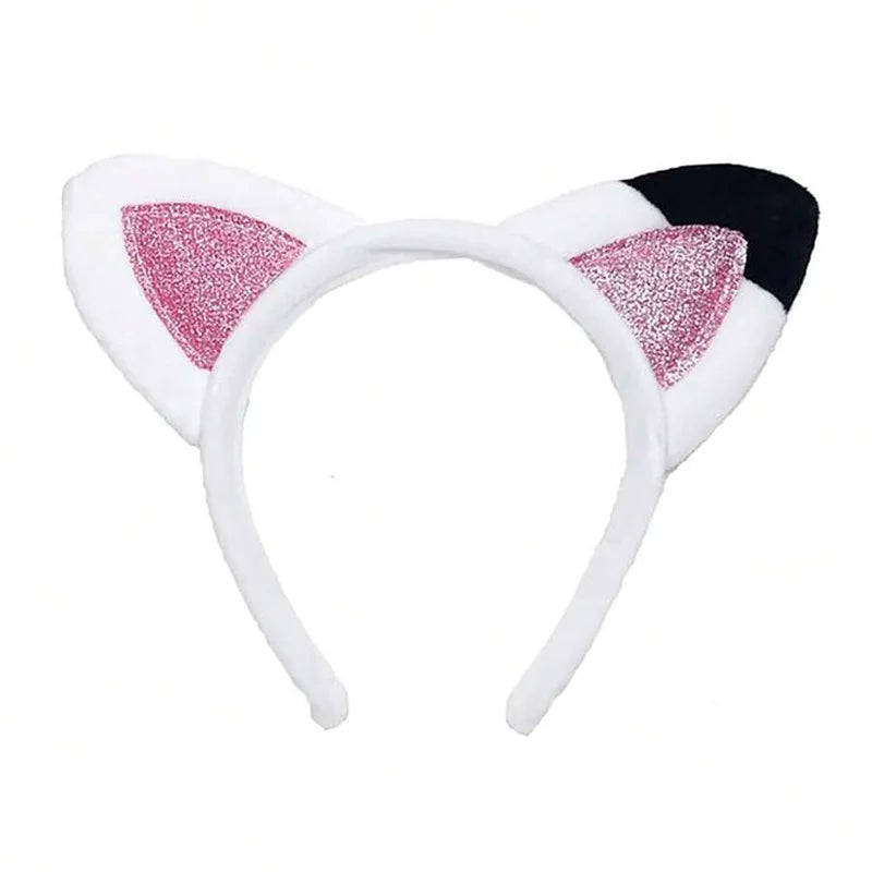 New Girl's Cat Ear Headband Hair Clip Halloween Costume Party Decoration Hair Accessory
