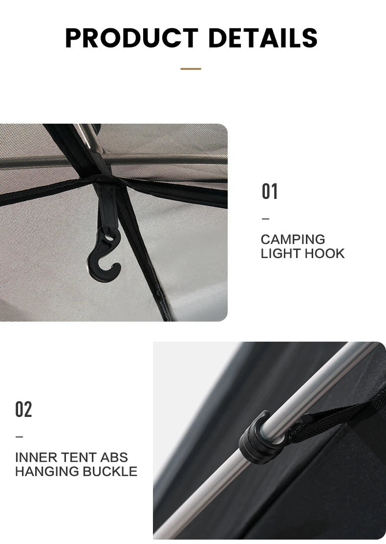 MOBI GARDEN Camping Backpacking Tent Waterproof Rainproof Hiking Silver Coated Sun Protection Easy Set Up