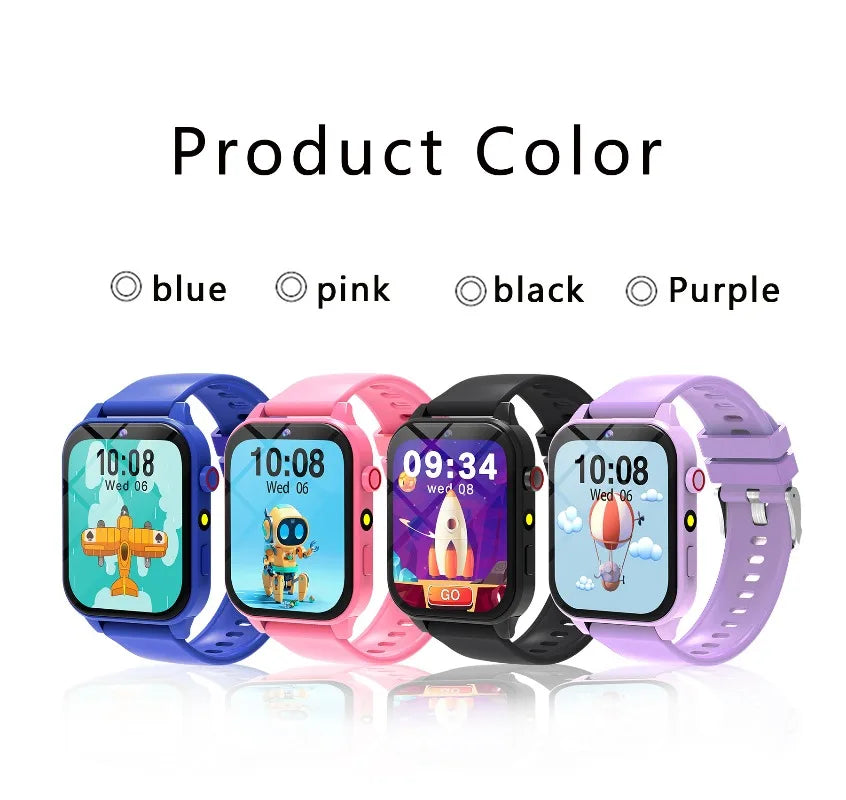 Children's Game Smartwatch 1.83" Display – Sleep Monitor Camera Alarm Clock Kids Bracelet Gift for Boys & Girls - I YAN