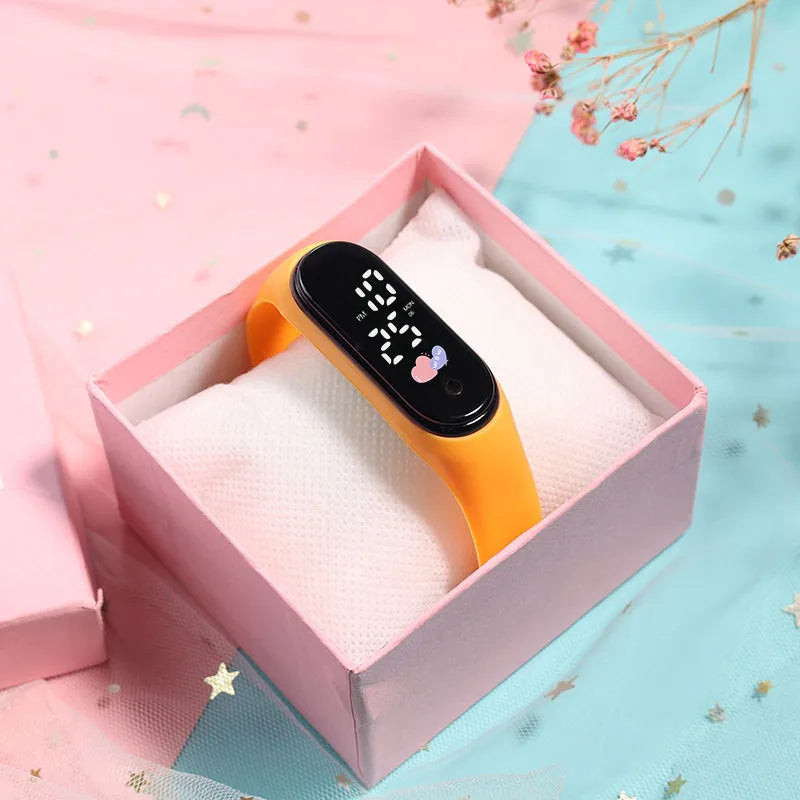 Kids LED Digital Watch – Cartoon Bracelet Wristwatch Birthday Gift for Boys & Girls | 12 Colors - I YAN
