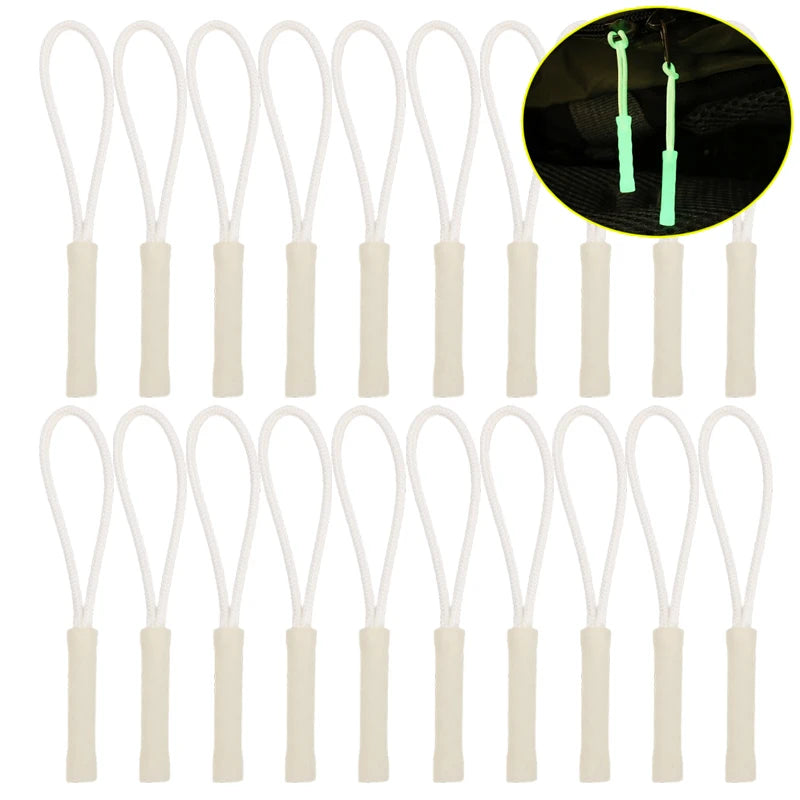 Luminous Zipper Travel Bag Zipper Anti-loss Anchor Rope Outdoor Tent Backpack Pull Ring To Replace The Rope Buckle Pendant