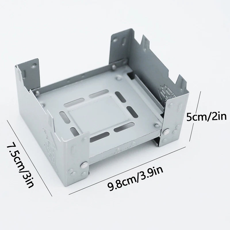1set Camping Solid Fuel Alcohols Stove Portable Foldable Alcohol Burner Camping Equipment Hiking Picnic Cooking Supplies고체연료