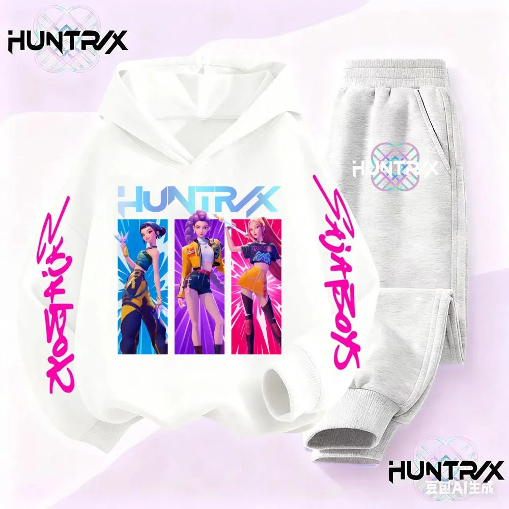 KPop Demon Hunters Saja Boys Kids Hoodie Set – Unisex Sweatshirt & Tracksuit (2pcs) - I YAN