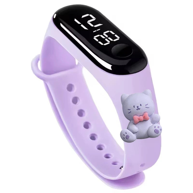 Waterproof Children's Smart Watch Cartoon LED Digital – Fun Electronics Wristwatch Birthday Gift for Kids Age 2-15 - I YAN
