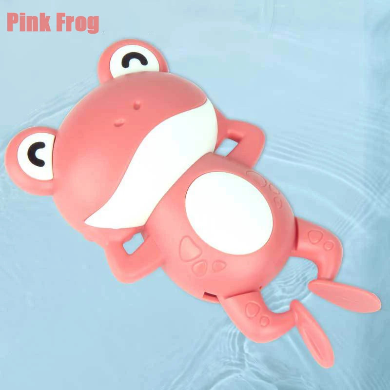 I YAN baby bath toy set with cute duck and penguin water spray sprinklers for kids, designed for fun bath time.