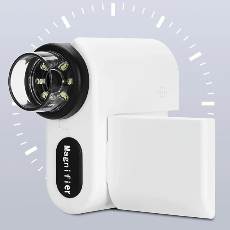 Digital Microscope 1200X USB Microscope Coin Microscope with LED Light 2inch LCD Screen Microscope for Kids Adults 37JD