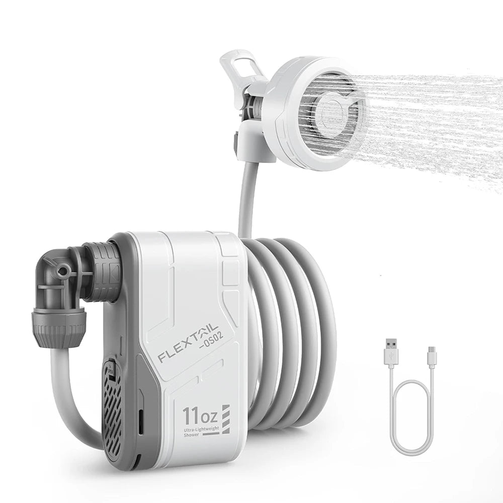 Outdoor Camping Shower Portable without Box Electric Shower Pump IPX7 Waterproof for Outdoor Shower, Car Wash, Dishwash