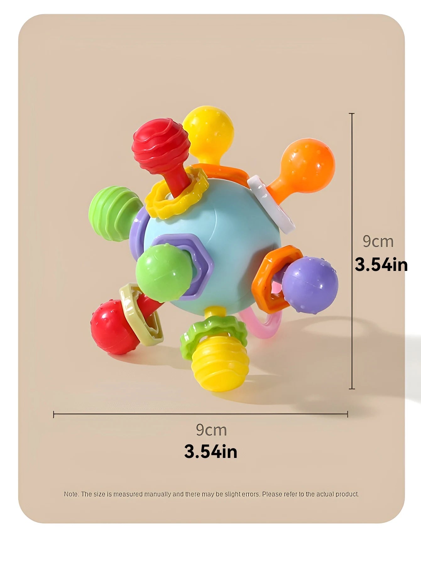 Manhattan Hand Grip Ball – Baby Teether Rattle & Sensory Toy - I YAN