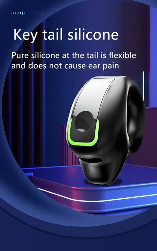 Bluetooth Earphone Clip On Monaural Inear Motion Stereo Bone Conduction Gd28 Business Wireless Earphone Mini Monaural Tws