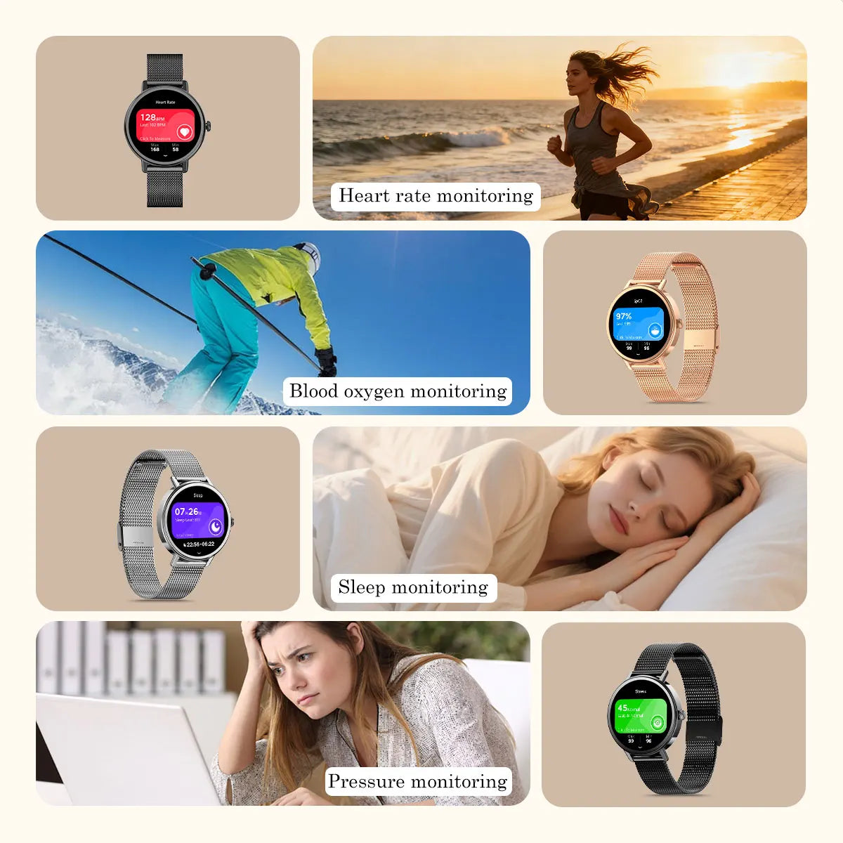 【World premiere】Blackview X30 Smartwatch 1.26" Display Lady's smartwatch Al voice assistant health monitoring Bluetooth call