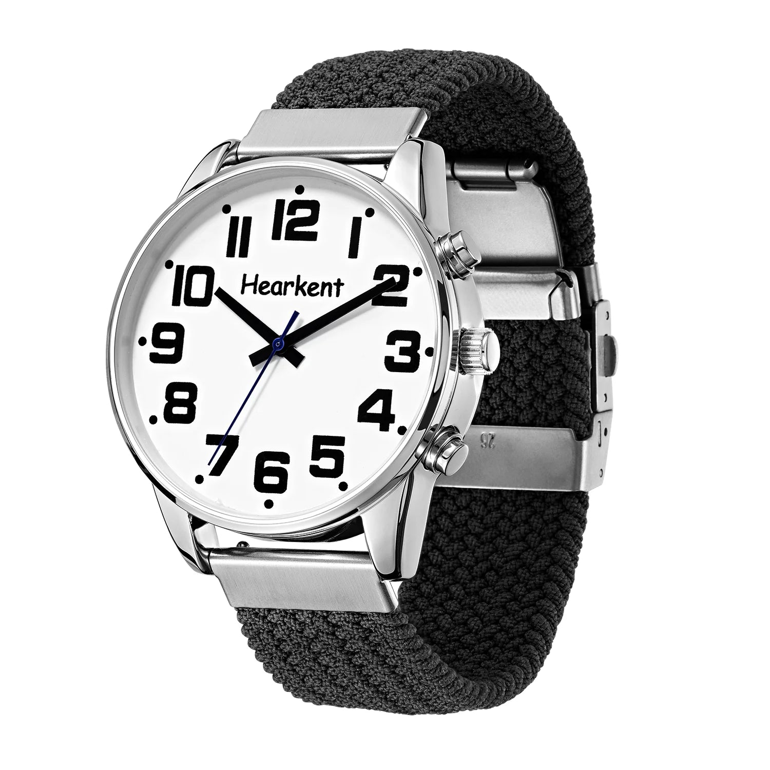 Hearkent English Talking Watch for Blind Men Visually Impaired with Alarm Hourly Chime Wristwatches Clock Big Number for Elderly - I YAN